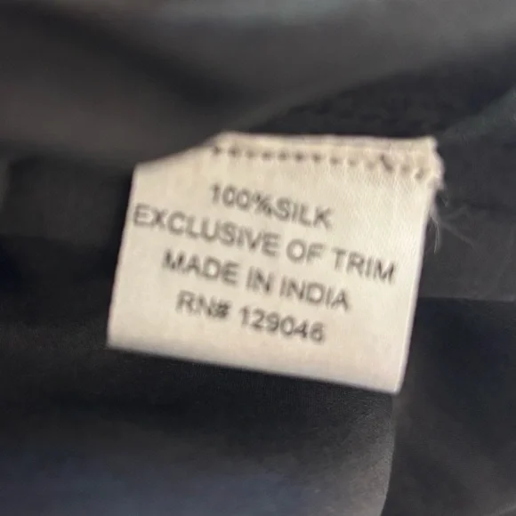 NWOT What Goes Around Comes Around Silk Beaded Embroidered Black Dress Medium - Picture 9 of 9